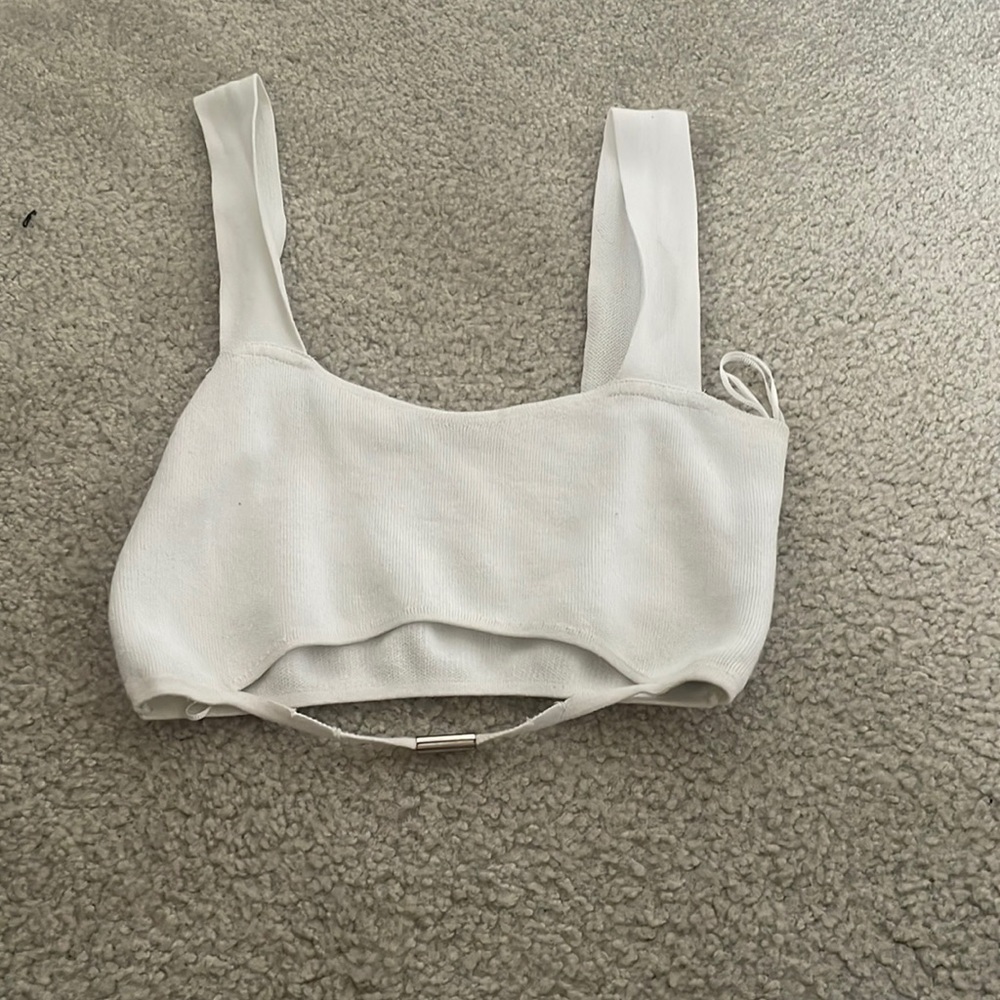 Zara White crop top